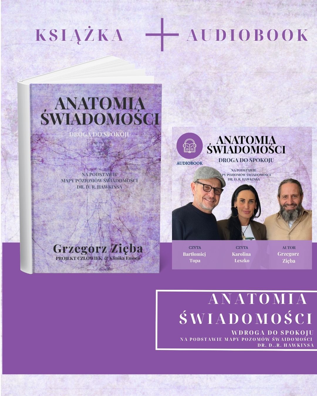 ANATOMIA ŚWIADOMOŚCI. Droga do spokoju. Na podstawie Mapy Poziomów Świadomości dr. D.R. Hawkinsa –  książka + audiobook